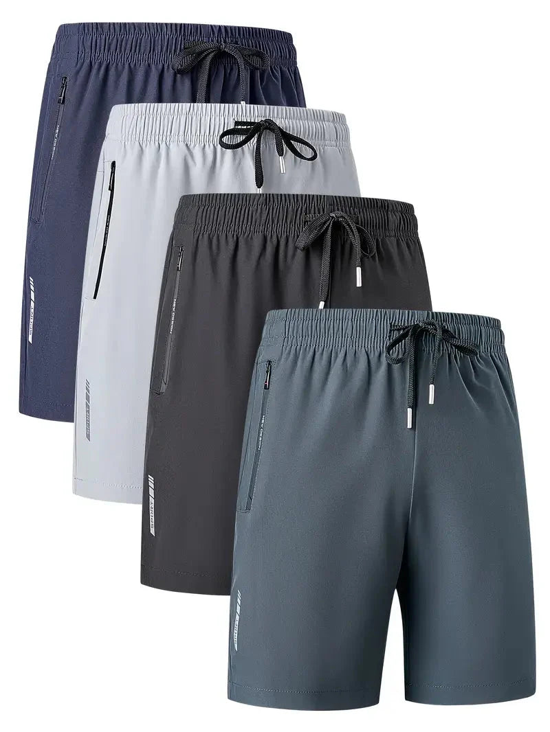 Combo of 4 Men's Stretchable Cotton Shorts